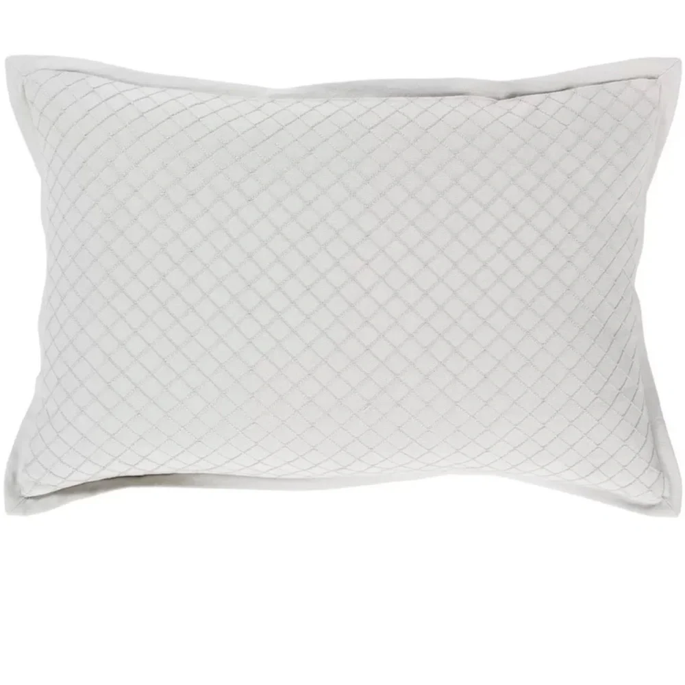 Geometric Lumbar Throw Pillow Cover Mint no insert 13 by 19 zipper close